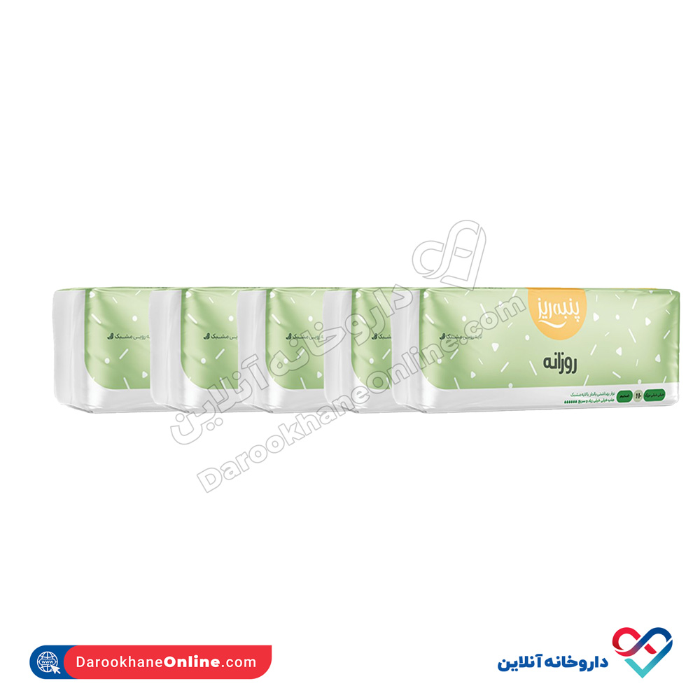 پکیج 5 عددی نوار بهداشتی ضخیم بالدار مشبک خيلی بزرگ پنبه ریز - Image 1